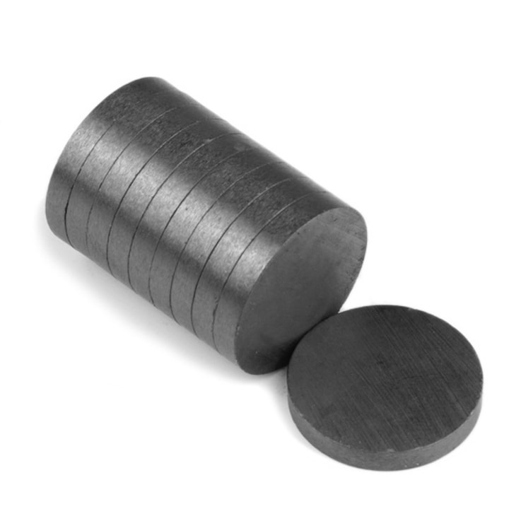 Set 25 magneti ferita disc, universali, 25 x 3 mm, negri [3]