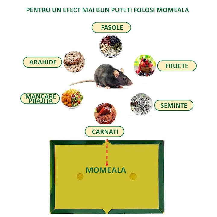 Set 25 x capcana pentru soareci, sobolani, insecte, cu lipici, tip carte, reutilizabila, adeziv puternic, pentru exterior/interior, non-toxic [6]