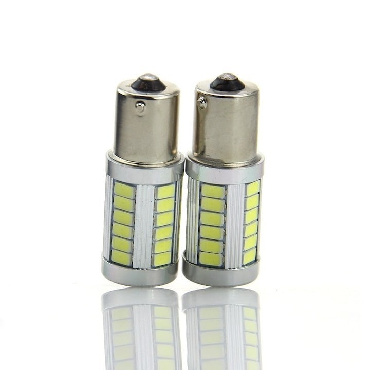 Set 2x Bec LED universal, auto BA15S, pentru bord, interior, numar, diverse [3]