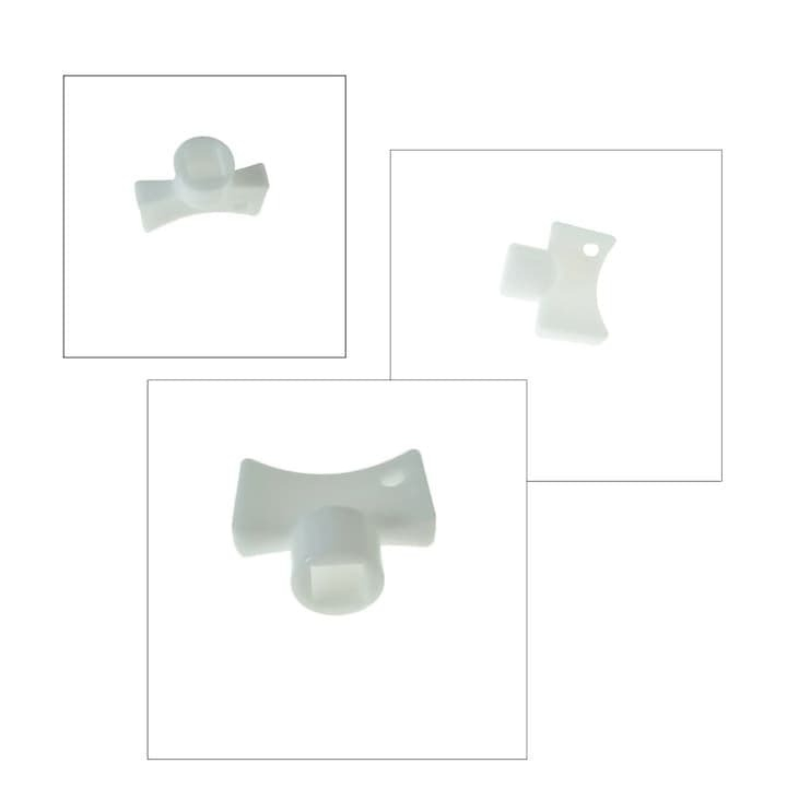 Set 2x Cheie universala pentru aerisit calorifere, din plastic, 21 x 18 x 10 mm, cap tip fluture [4]