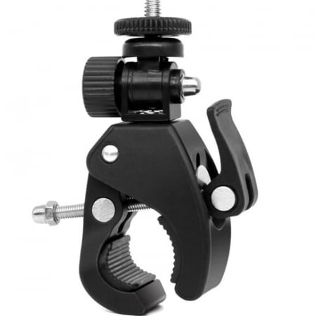 Set 2x Clema de fixare si prindere cu filet universal 1/4 pentru camere foto,gopro,atasare pe ghidon bicicleta [5]