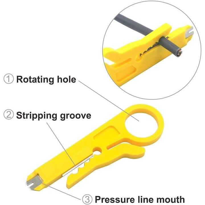 Set 2x Cleste de dezizolat multifunctional, claburi, internet, lan, Rj 45 [2]
