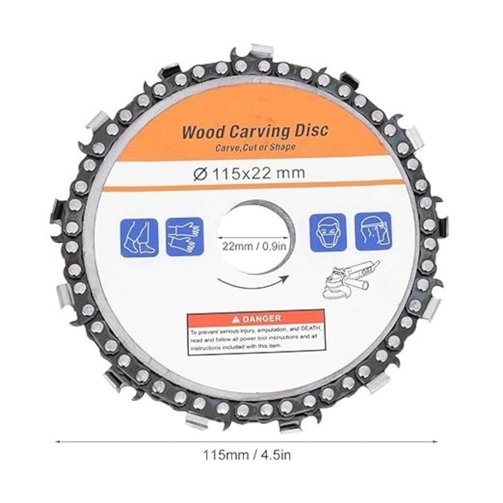 Set 2x Disc cu lant pentru polizor unghiular 115 x 22, diametru 5 [2]