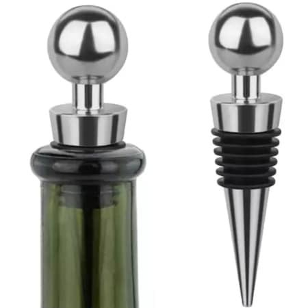 Set 2x Dop universal pentru sticle de vin sau alte bauturi cu garnitura din silicon [4]