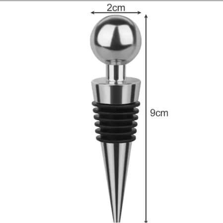 Set 2x Dop universal pentru sticle de vin sau alte bauturi cu garnitura din silicon [3]