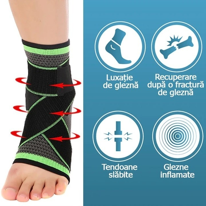 Set 2x Glezniera Elastica universala, prindere cu benzi de fixare - Negru,verde [5]