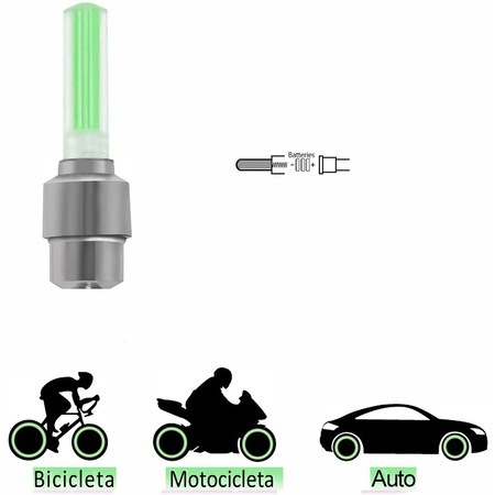 Set 2 lumini decorative valva LED pentru biciclete,auto - Galben [3]