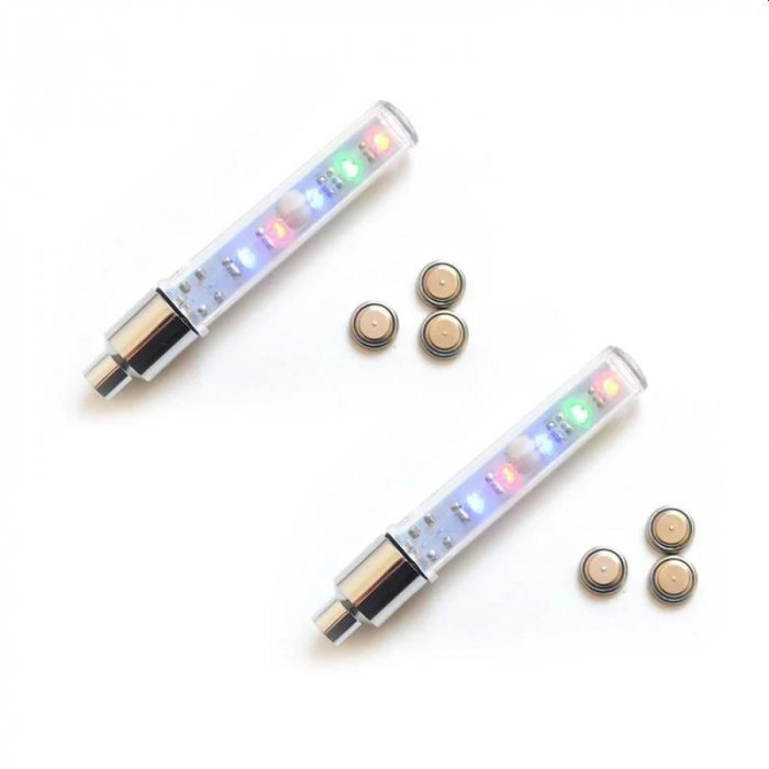Set 2 lumini decorative valva cu 5 LED-uri pentru biciclete,auto - Multicolor [2]