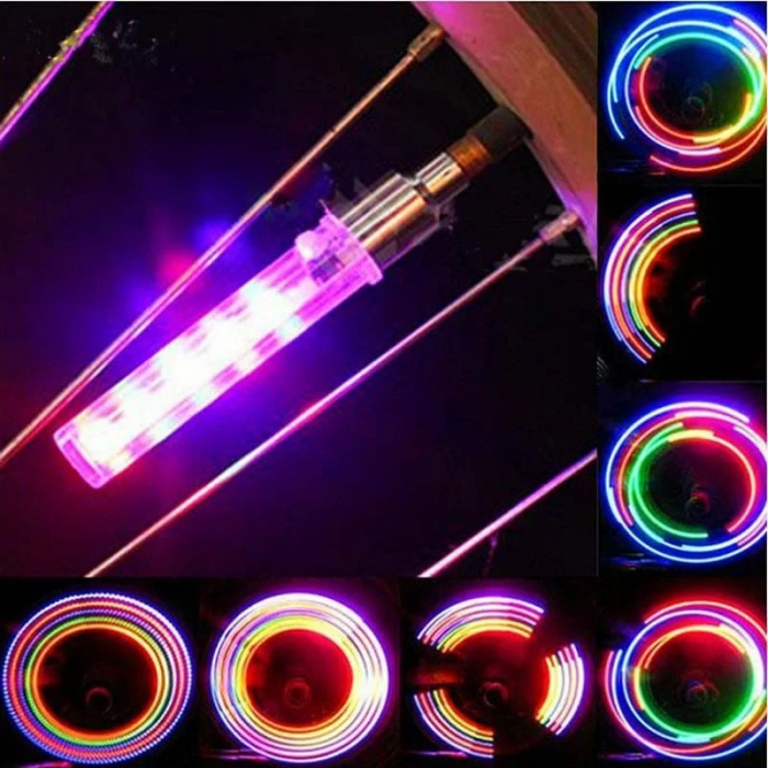 Set 2 lumini decorative valva cu 5 LED-uri pentru biciclete,auto - Multicolor [4]