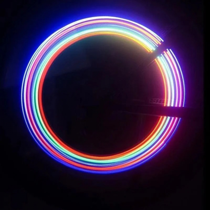 Set 2 lumini decorative valva cu 5 LED-uri pentru biciclete,auto - Multicolor [3]