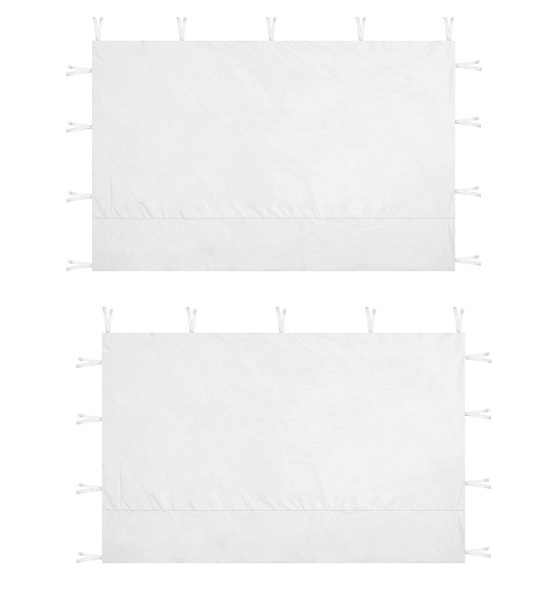 Set 2x Perete universal de pavilion din polietilena, 295x195 cm - Alb