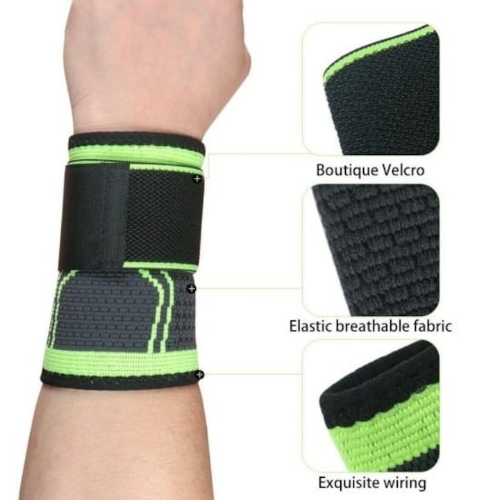 Set 2x Protector elastic ajustabil pentru incheietura mainii [2]