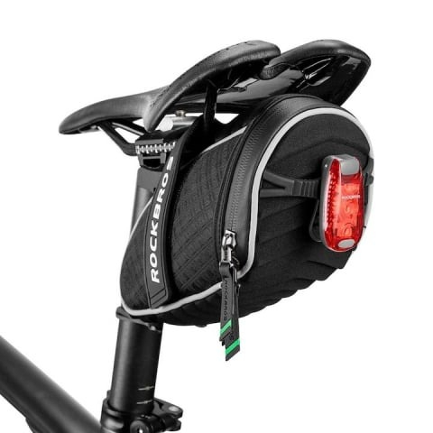 Set 2x Stop spate pentru bicicleta, 3 moduri de iluminare, impermeabil, 5.5 x 3 x 1.5 cm, gri [5]