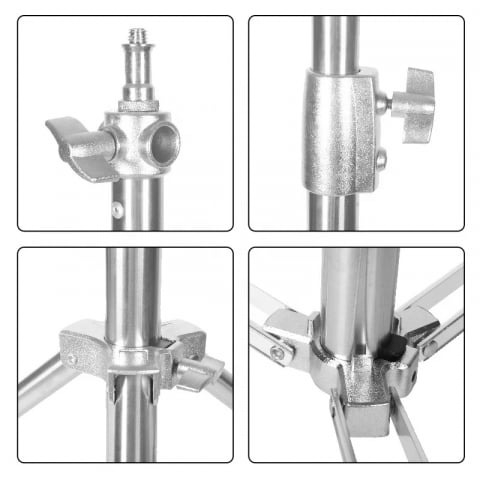 Set 2x Trepied stativ foto cu filet universal 1/4 si 3/8, inaltime maxima 285 cm, rezistenta maxima 10 kg [5]