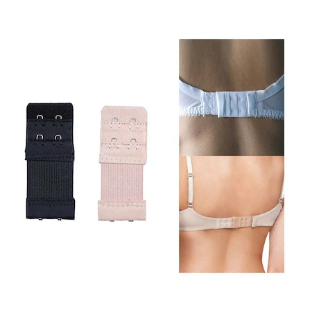 Set prelungire sutien, extensii pentru sutien cu 2 pozitii de prindere, 3 bucati, latime 3.8 cm, negru, crem, alb [6]