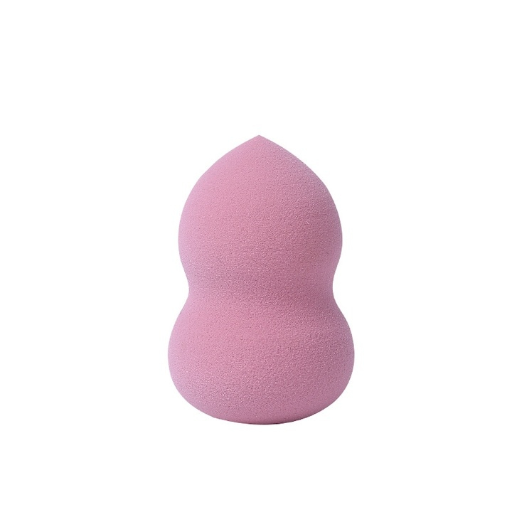 Set 3 bureti pentru machiaj, forme diferite, para, lacrima si oval taiat, tip beauty blender, pentru aplicare fond de ten, corector, roz [2]