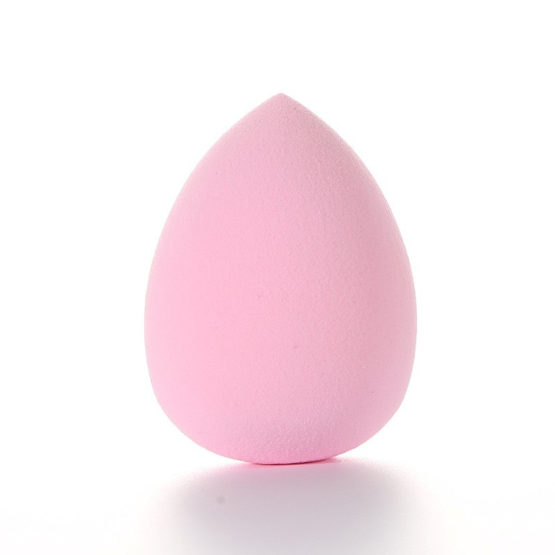 Set 3 bureti pentru machiaj, forme diferite, para, lacrima si oval taiat, tip beauty blender, pentru aplicare fond de ten, corector, roz [9]