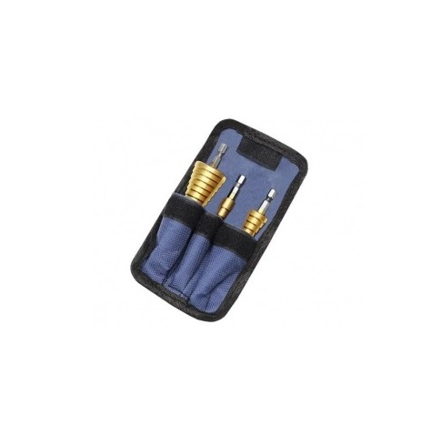 Set 3 burghie conice in trepte din otel, 4-32 mm cu husa de depozitare inclusa [2]
