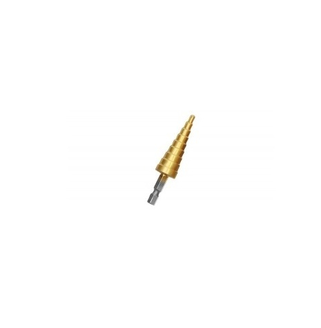 Set 3 burghie conice in trepte din otel, 4-32 mm cu husa de depozitare inclusa [4]