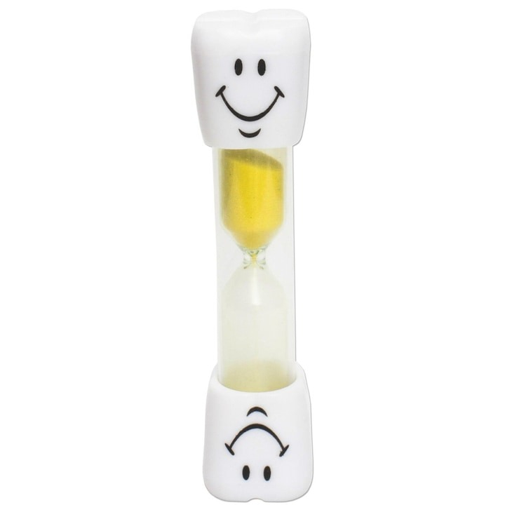 Set 3 clepsidre pentru perierea dintilor, 3 minute, 10 x 2.5 cm, galben [7]