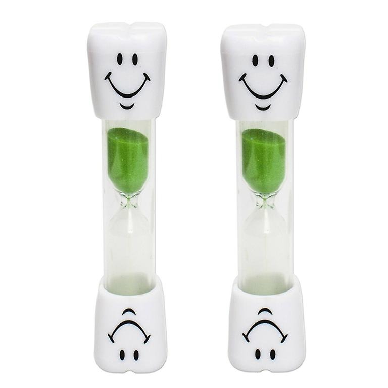 Set 3 clepsidre pentru perierea dintilor, 3 minute, 10 x 2.5 cm, verde [5]