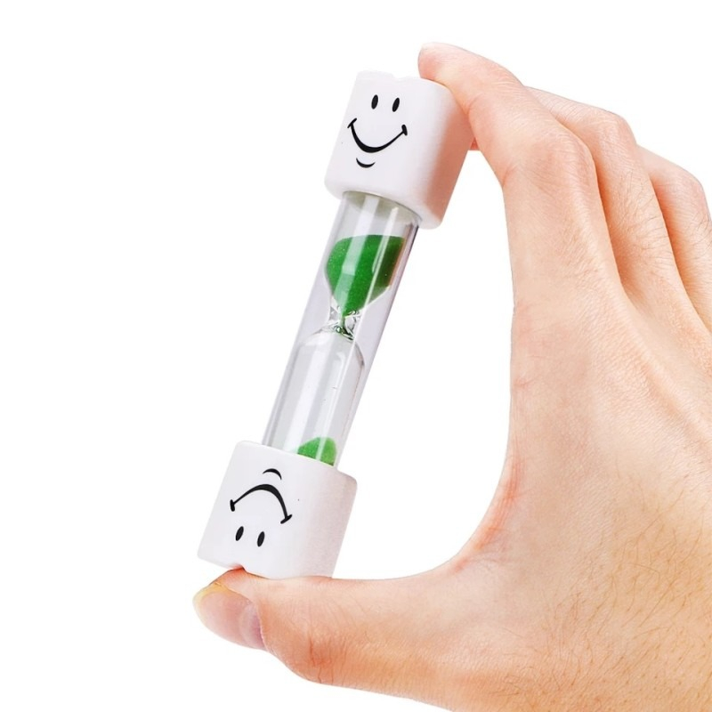 Set 3 clepsidre pentru perierea dintilor, 3 minute, 10 x 2.5 cm, verde [2]