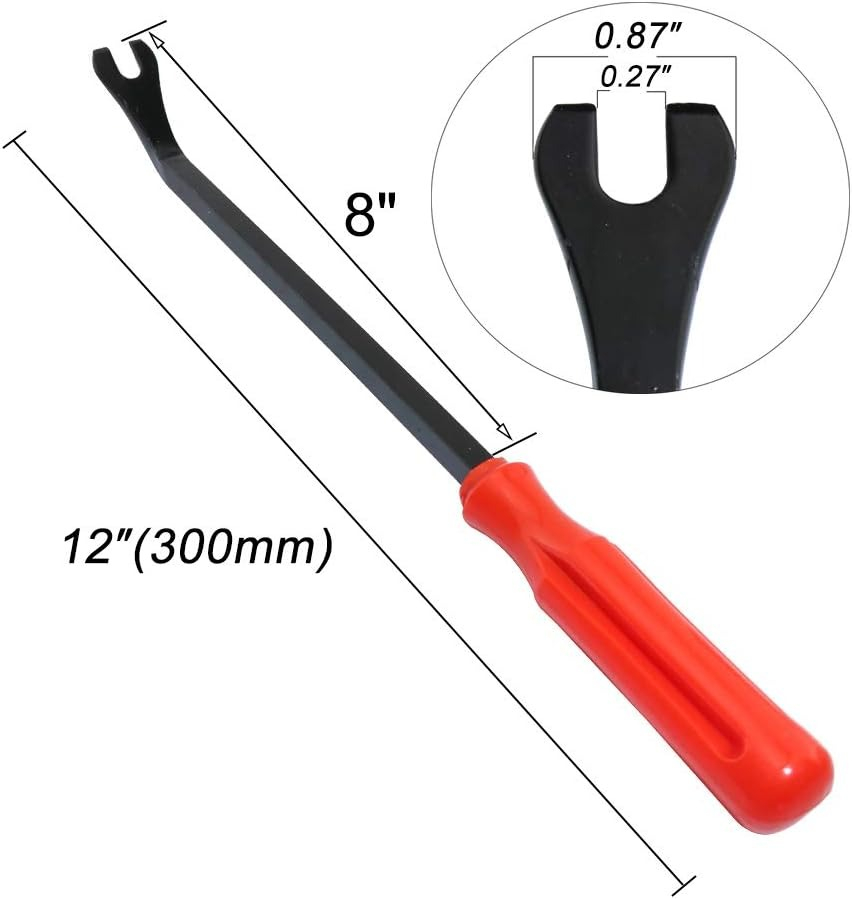 Set 3 extractoare metalice universale pentru demontare clipsuri interior auto, 3 marimi, 4",6",8" - Multicolor [5]