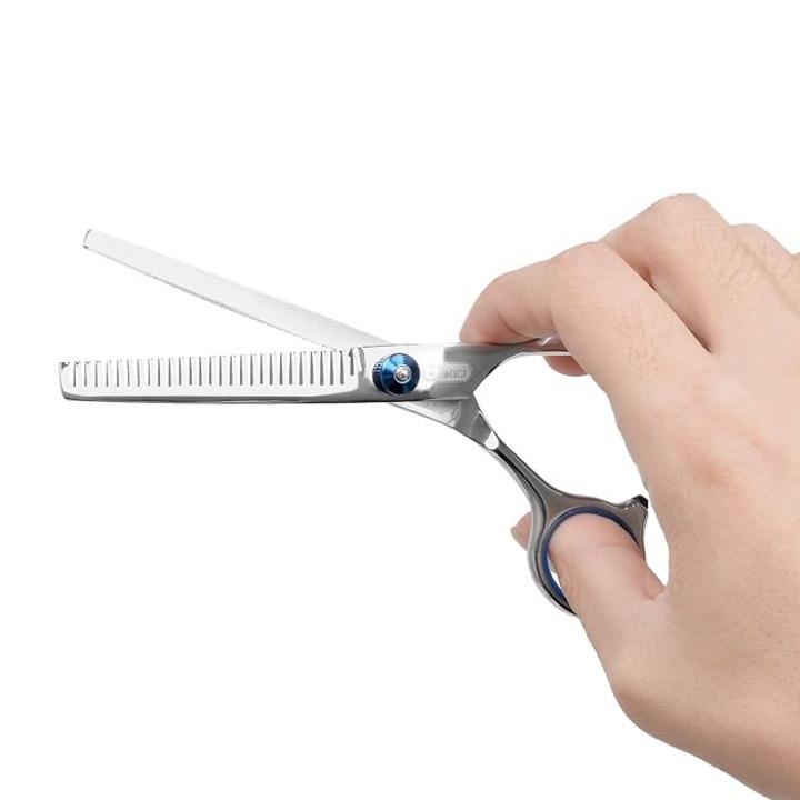 Set 3 foarfece pentru tuns animale si pieptene, cu husa si accesorii, 9 x 3 x 21.3 cm, argintiu – ingrijire completa si sigura pentru caini si pisici [11]