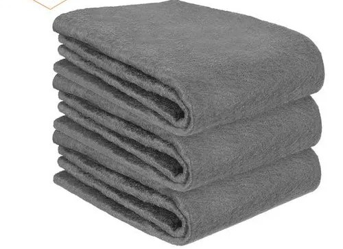 Set 3 lavete microfibra gri 30 x 40 cm, reutilizabile, absorbante, pentru geamuri, oglinzi, masina, bucatarie si suprafete lavabile [5]