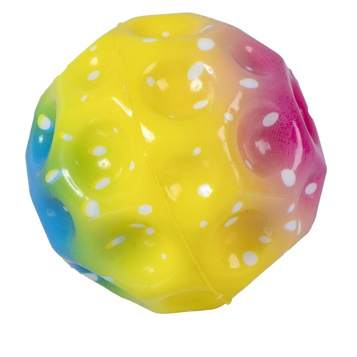 Set 3 mingi antistres multicolor 6 cm, jucarii senzoriale din poliuretan moale, modele saltarete pentru distractie, relaxare, stimulare tactila si antrenarea mainilor [10]