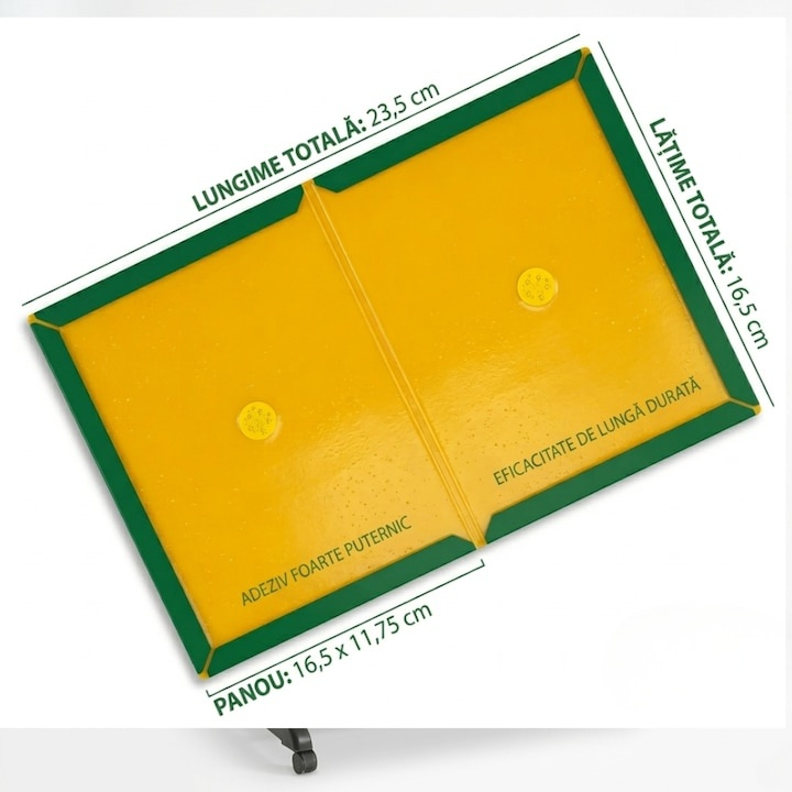 Set 60 capcane adezive pentru soareci si sobolani, tip carte, carton cu lipici non toxic 32g, 23.5 x 16.5 cm, verde [3]