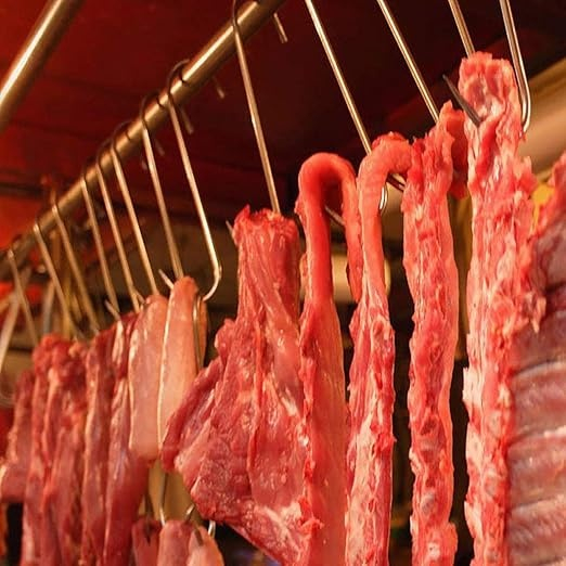 Set 30 carlige inox forma S pentru afumare carne, macelarie, rezistente, sustinere grea, 17 cm, argintiu [8]