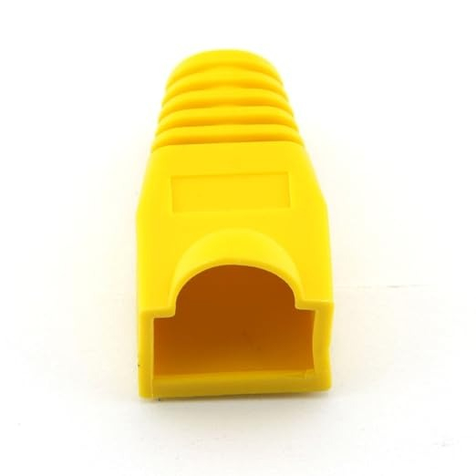 Set 30 x mufa ecranata + manson de protectie, RJ45, CAT5 CAT6, 8 pini 8P8C, galben [12]