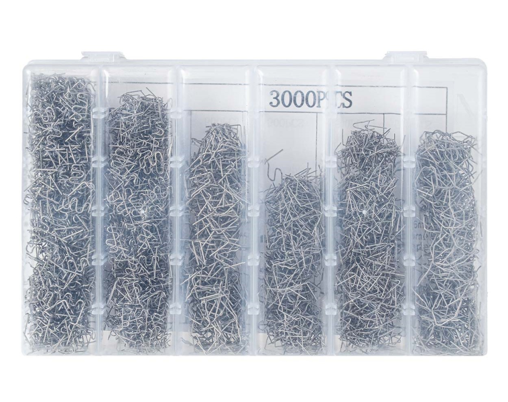 Set 3000 capse metalice pentru reparatii plastic auto, 0,6 si 0,8 mm, 6 modele [4]