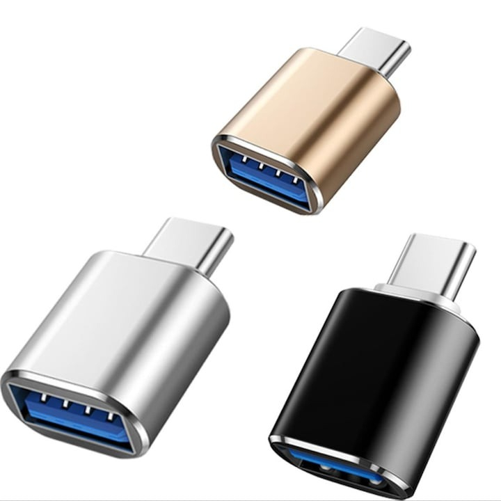 Set 3x Adaptor Conversie USB 3.0 la USB Type-C, USB-A, USB-C - Multicolor [1]