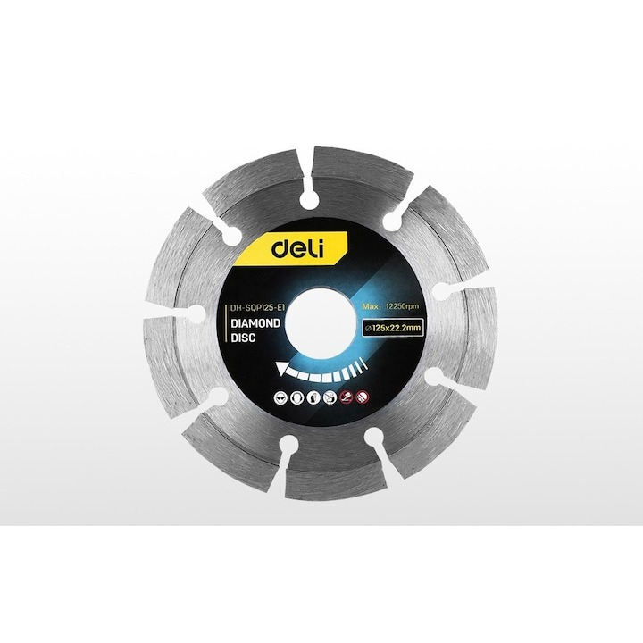 Set 3x Disc diamantat, 125 x 22.2 mm pentru lemn, metal [4]