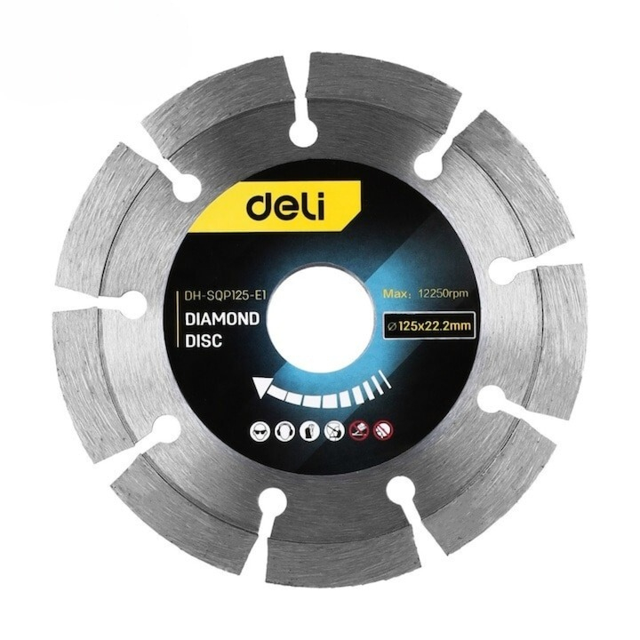 Set 3x Disc diamantat, 125 x 22.2 mm pentru lemn, metal [2]