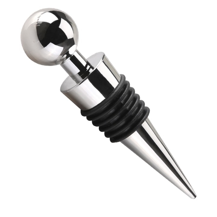 Set 3x Dop universal pentru sticle de vin sau alte bauturi cu garnitura din silicon [2]