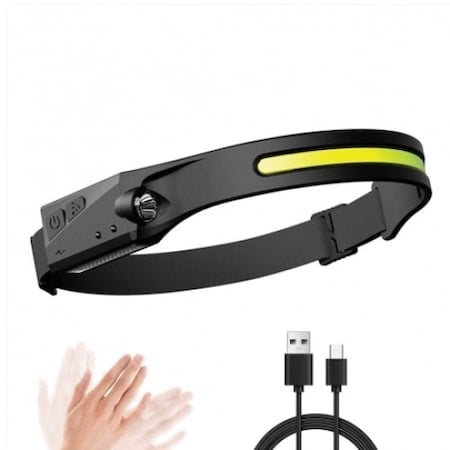 Set 3x Lanterna frontala LED,putere 10W,incarcare USB, baterie 1200 mAH, Rezistenta la apa [4]