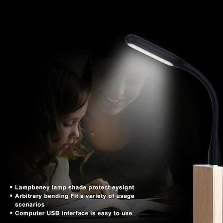 Set 3x Mini lampa portabila,conectare USB,perfecta pentru birou - Negru [7]