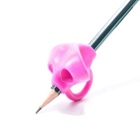 Set 3x suport de corectare a pozitiei de scriere, pentru prescolari si scolari, din silicon, roz [2]