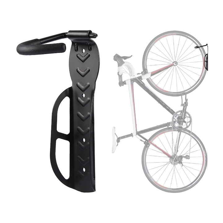 Set 3x suport universal din otel pentru biciclete, rezistent, anti zgarieturi - Negru [3]