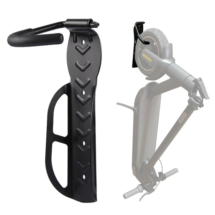 Set 3x suport universal din otel pentru biciclete, rezistent, anti zgarieturi - Negru [2]