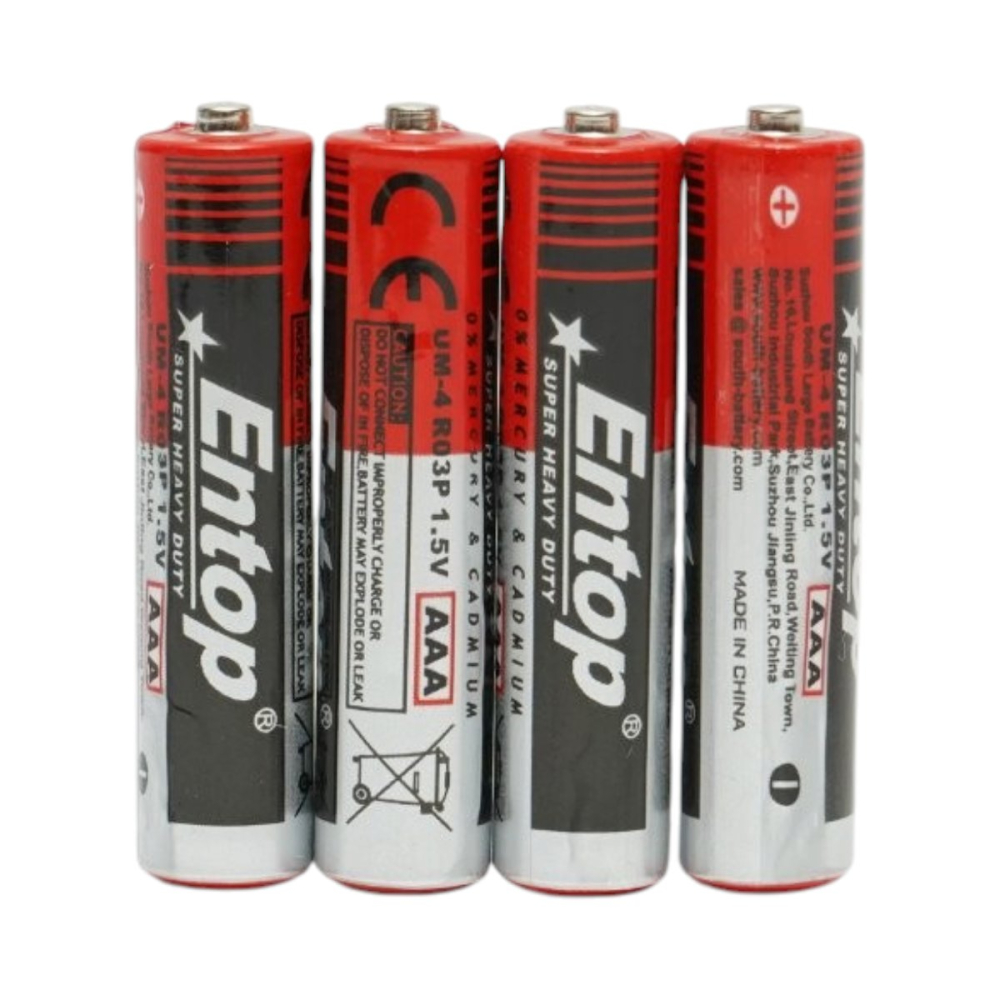 Set 4 baterii AAA 1.5V R03P zinc-carbon, pentru telecomenzi, ceasuri, lanterne, jucarii si dispozitive electronice [5]