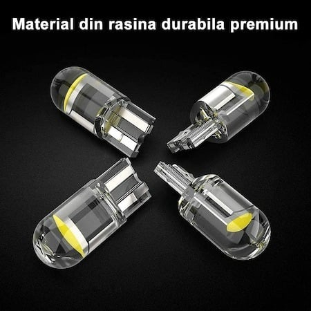 Set 4 becuri LED universale, auto T10, pentru bord, interior, numar, diverse [3]