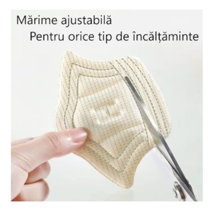Set 4 branturi pentru calcai cu pernite, Warszawa, Poliester, 5mm, Negru [2]