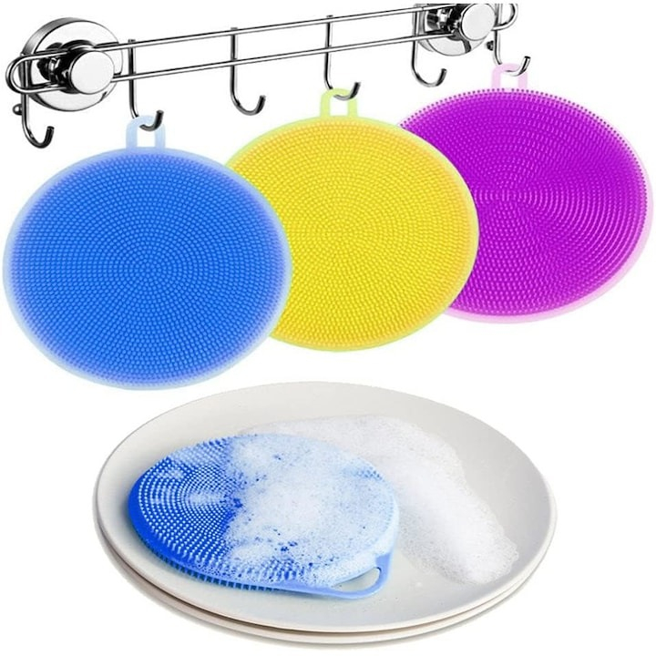 Set 4 bureti silicon multifunctionali make up, spalatori vase - Multicolor [2]