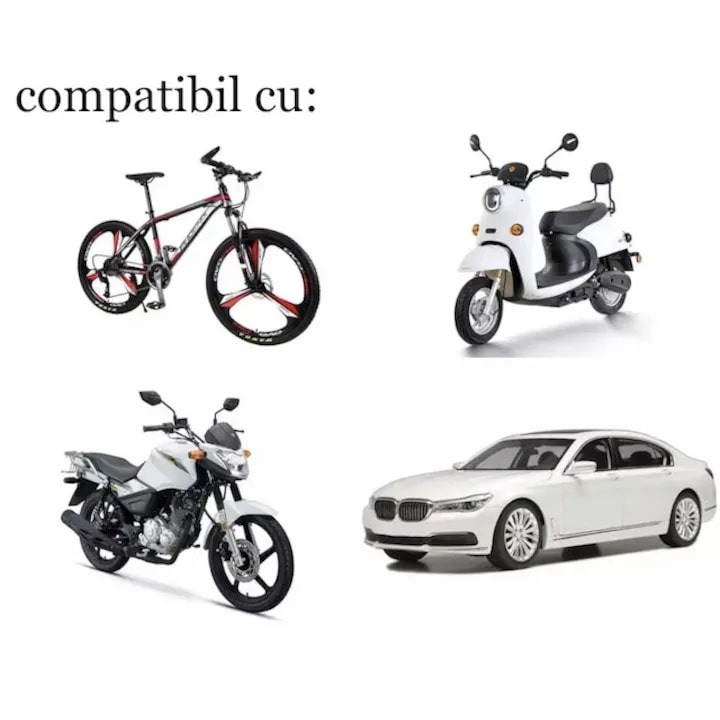 Set 4 capace pentru supapa cauciucuri, fosforescente, universale, ABS, galben [2]