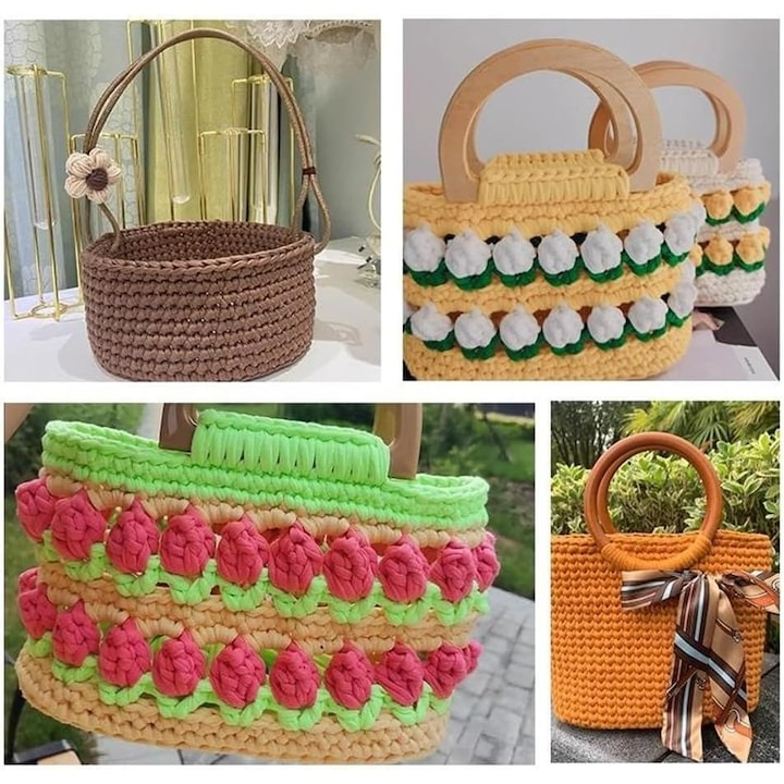 Set 4 fire textile pentru crosetat, lungime 61 m, multicolor [6]