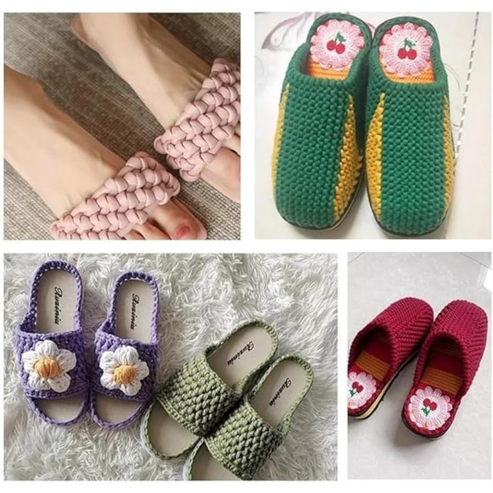 Set 4 fire textile pentru crosetat, lungime 61 m, multicolor [7]